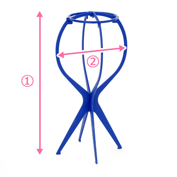 ウィッグスタンド　サイズ表記