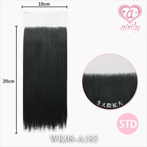 生え際パーツ(フロントレース) STD グリーニッシュブラック / 幅10cm*長さ20cm