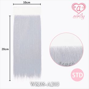 生え際パーツ(フロントレース) STD スカイシルバー / 幅10cm*長さ20cm
