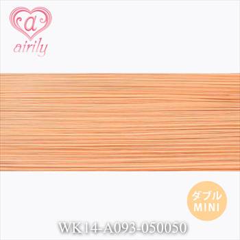 ダブル毛束 ミニ アプリコットゴールド / 幅50cm*長さ50cm