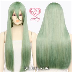 ロングストレート 淡萌黄（うすもえぎ）