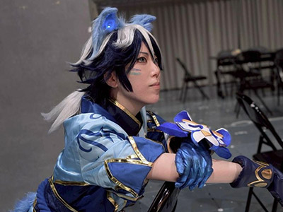 【League of Legends / エズリアル (磁器の守護者)】のコスプレをしました。 CN：chizu.様
